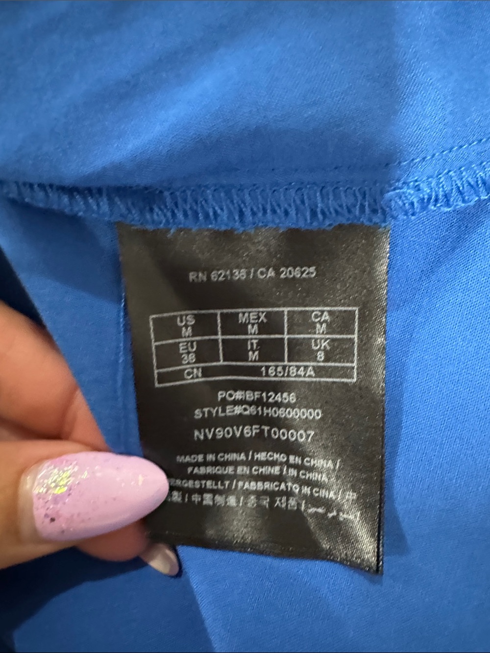 Guess Blue scoop neck Tank Top with pocket size M - Picture 6 of 6